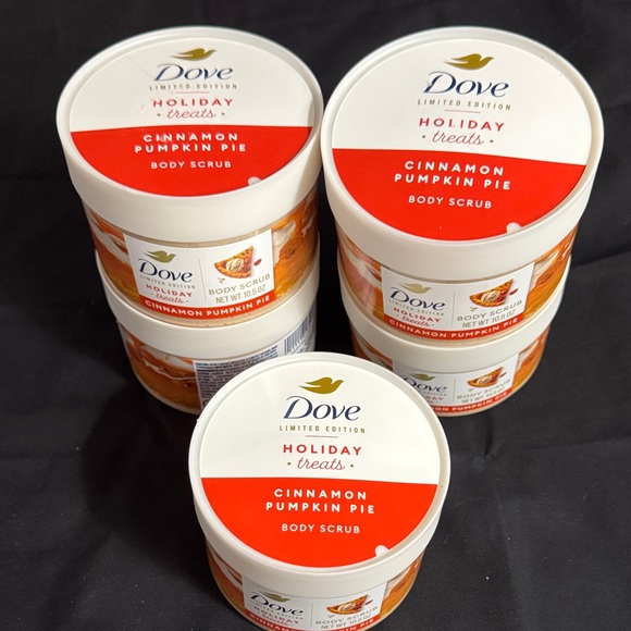 5 Dove Cinnamon Pumpkin Pie Body Scrubs - Picture 1 of 1